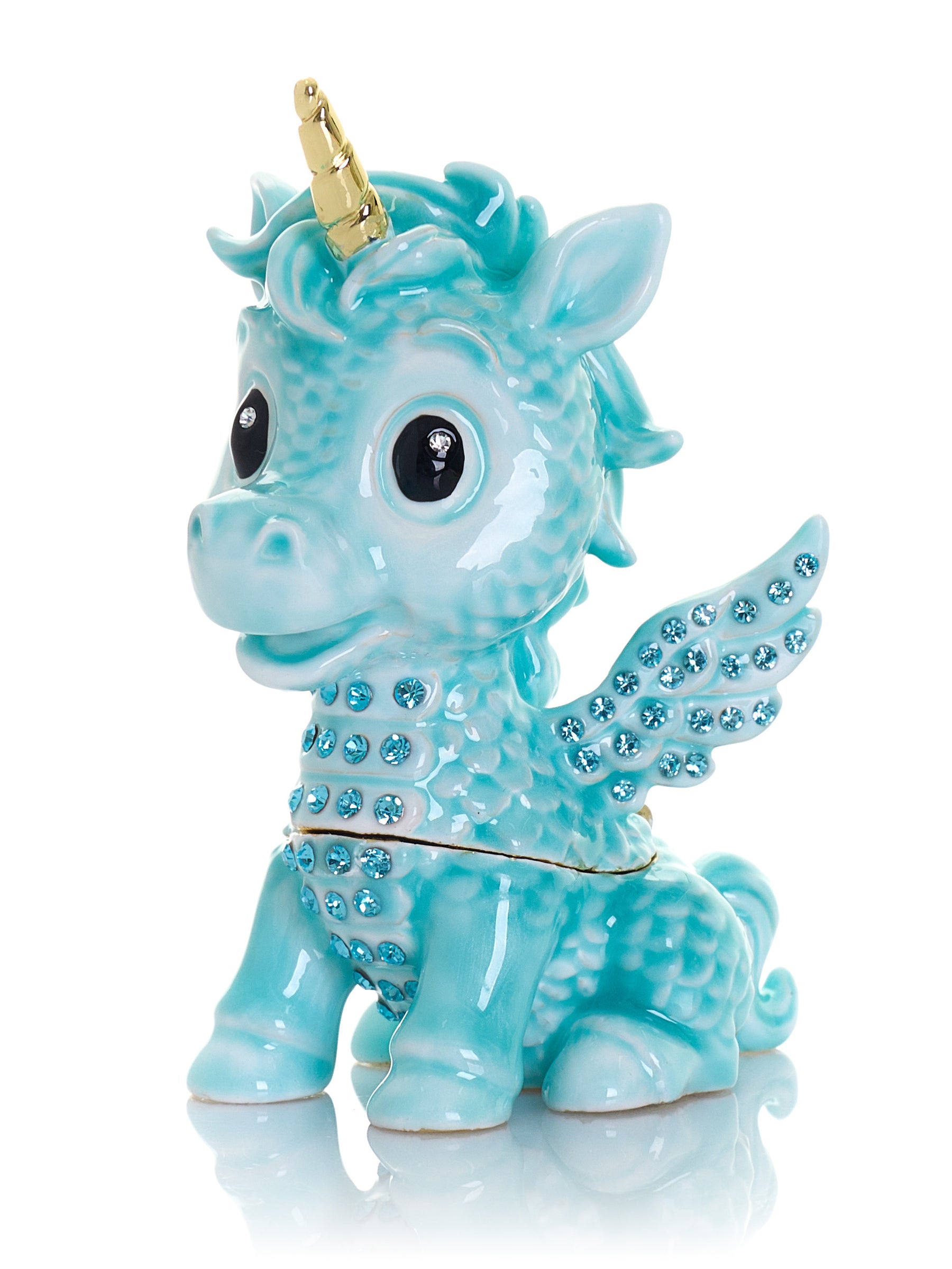 Keren Kopal Cute Blue Unicorn Horse trinket Box Limited Edition 1-250