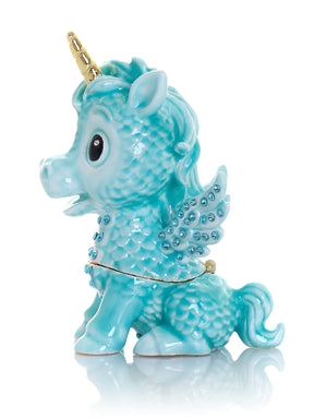 Keren Kopal Cute Blue Unicorn Horse trinket Box Limited Edition 1-250