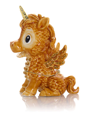 Keren Kopal Cute Brown Unicorn Horse trinket Box Limited Edition 1-250