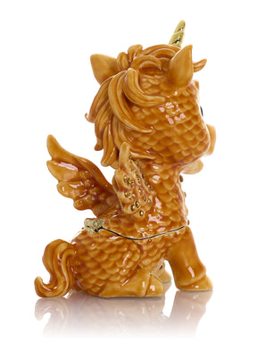 Keren Kopal Cute Brown Unicorn Horse trinket Box Limited Edition 1-250