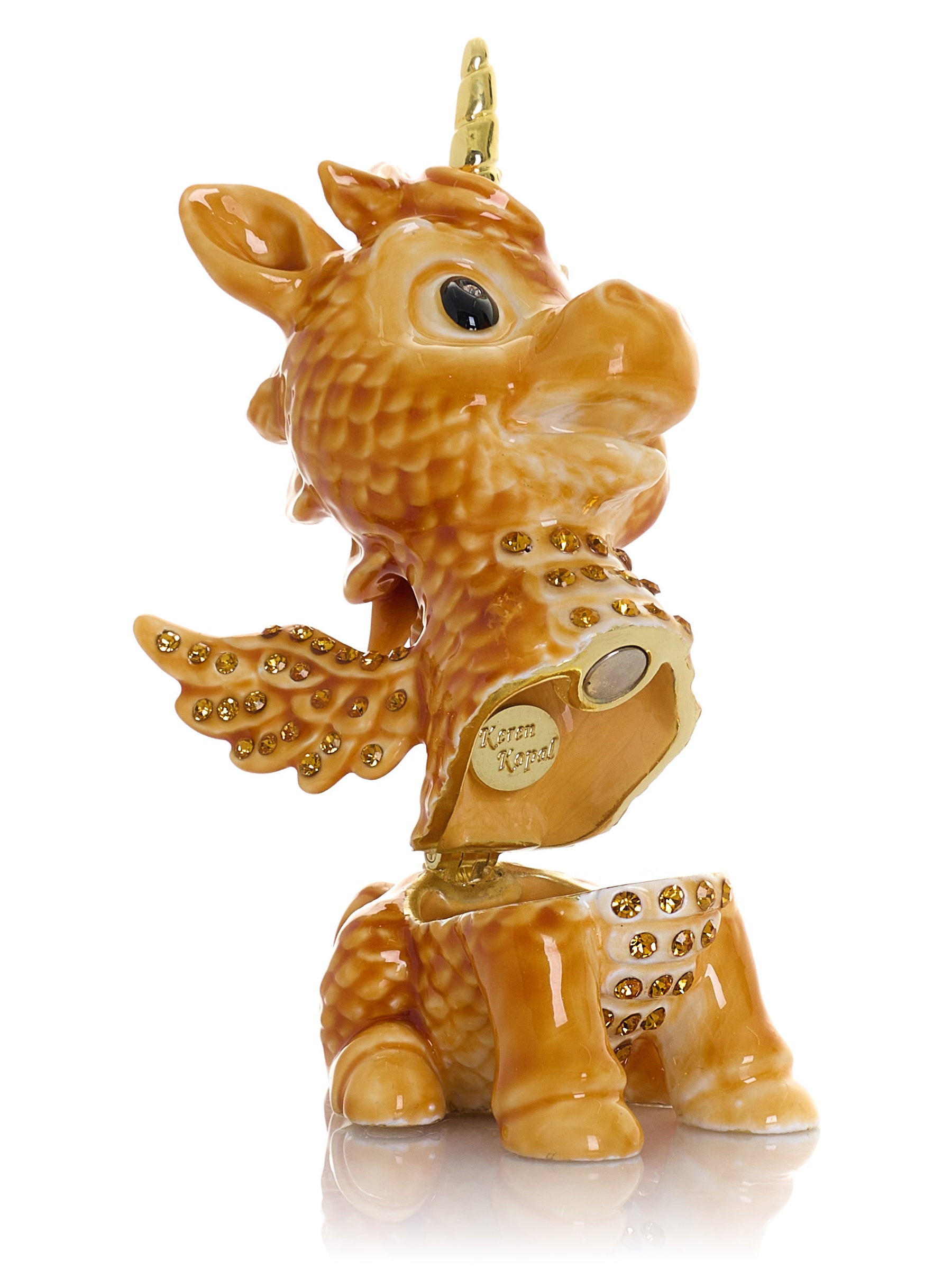 Keren Kopal Cute Brown Unicorn Horse trinket Box Limited Edition 1-250