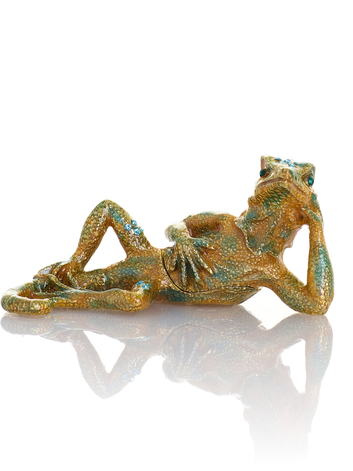Chilling Lizard Trinket Box