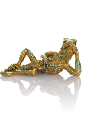 Chilling Lizard Trinket Box