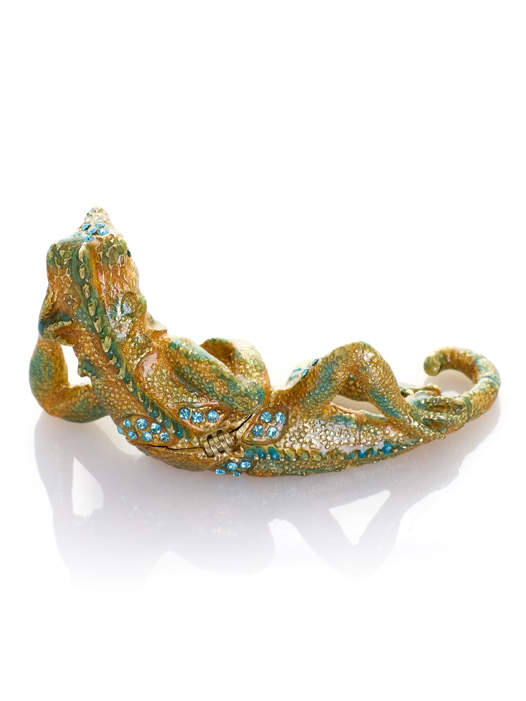 Chilling Lizard Trinket Box