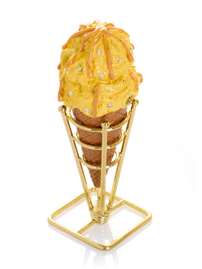 Spécial Été Boîte à bijoux Cornet de Glace Caramel Salé Vanille
