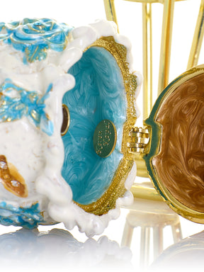 Boîte à bijoux Cornet de Glace Rose Bleue Chintz