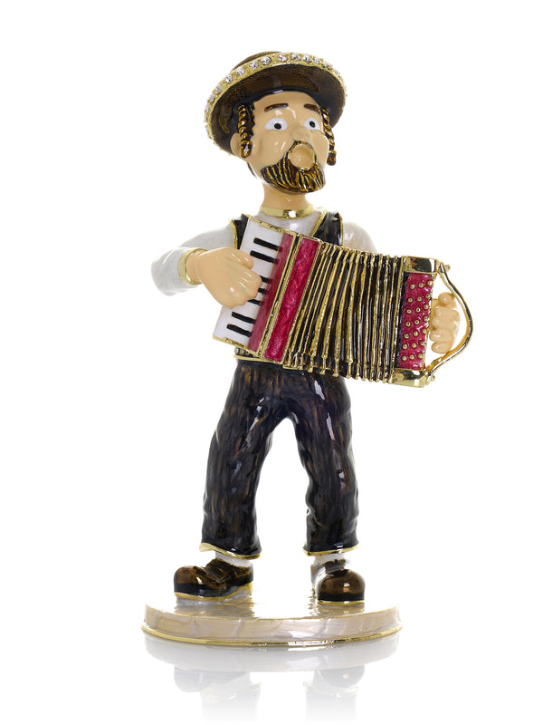 Accordion Music Player Trinket Box