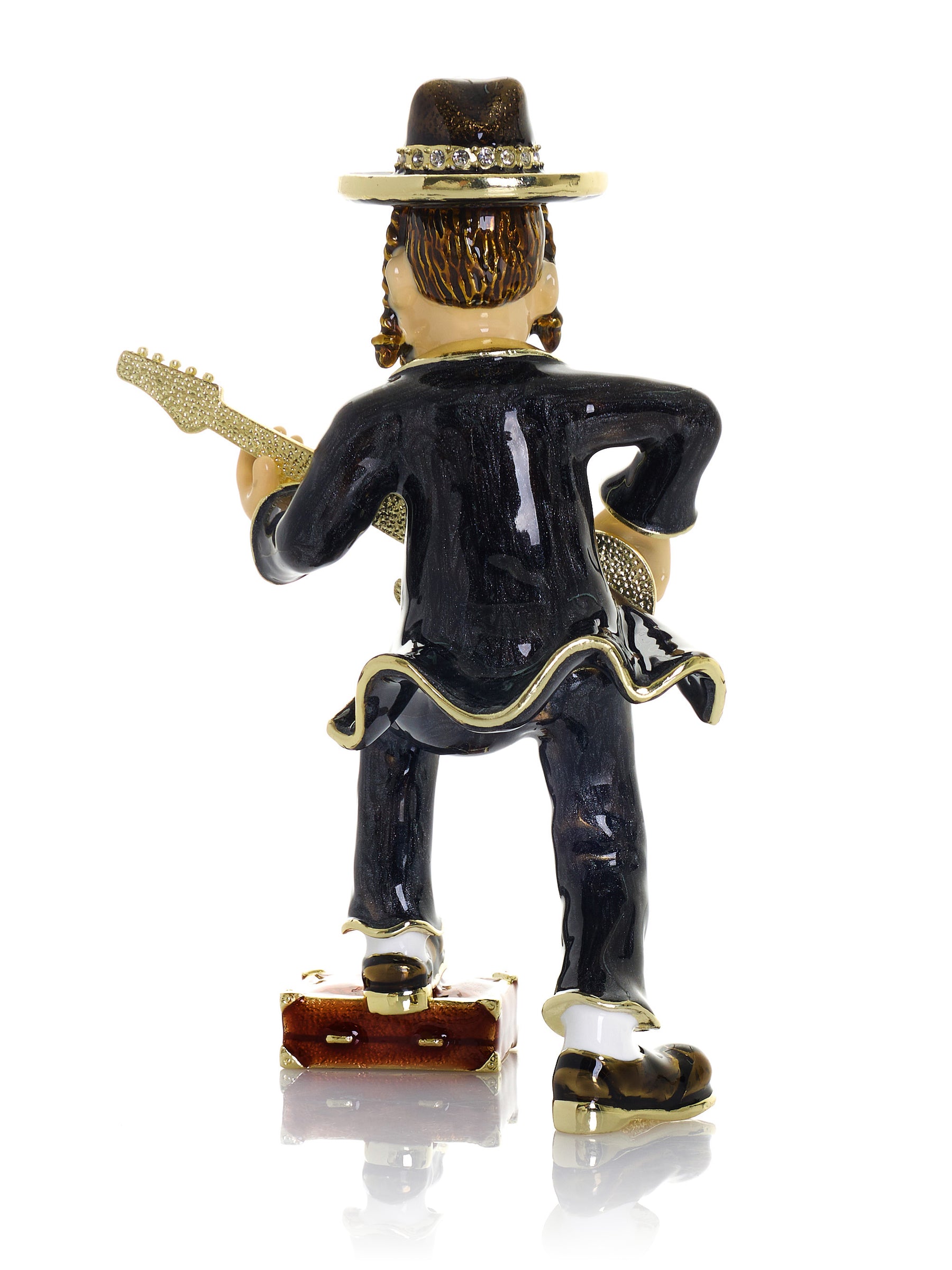 Keren Kopal Guitar Music Player Trinket Box