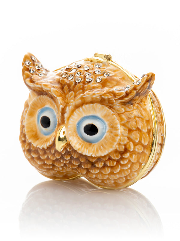 Brown Owl face trinket box