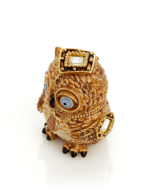 Keren Kopal Brown Owl Trinket Box
