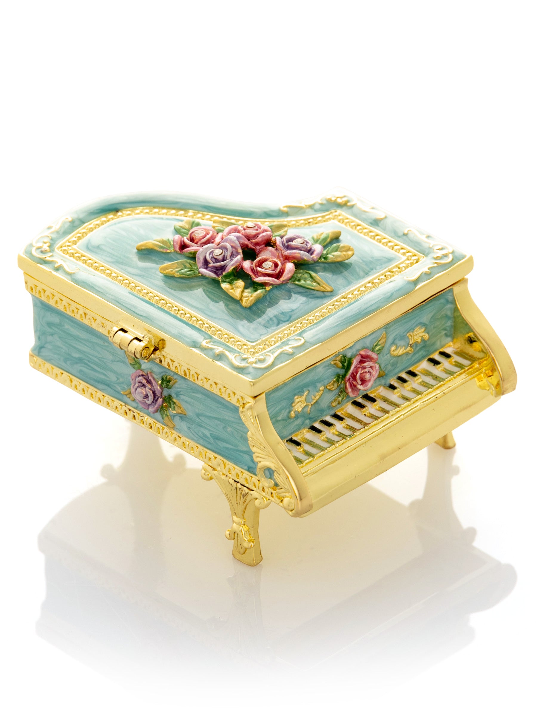 Keren Kopal Turquoise Piano with Flowers