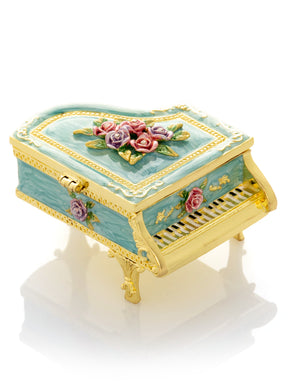Keren Kopal Turquoise Piano with Flowers