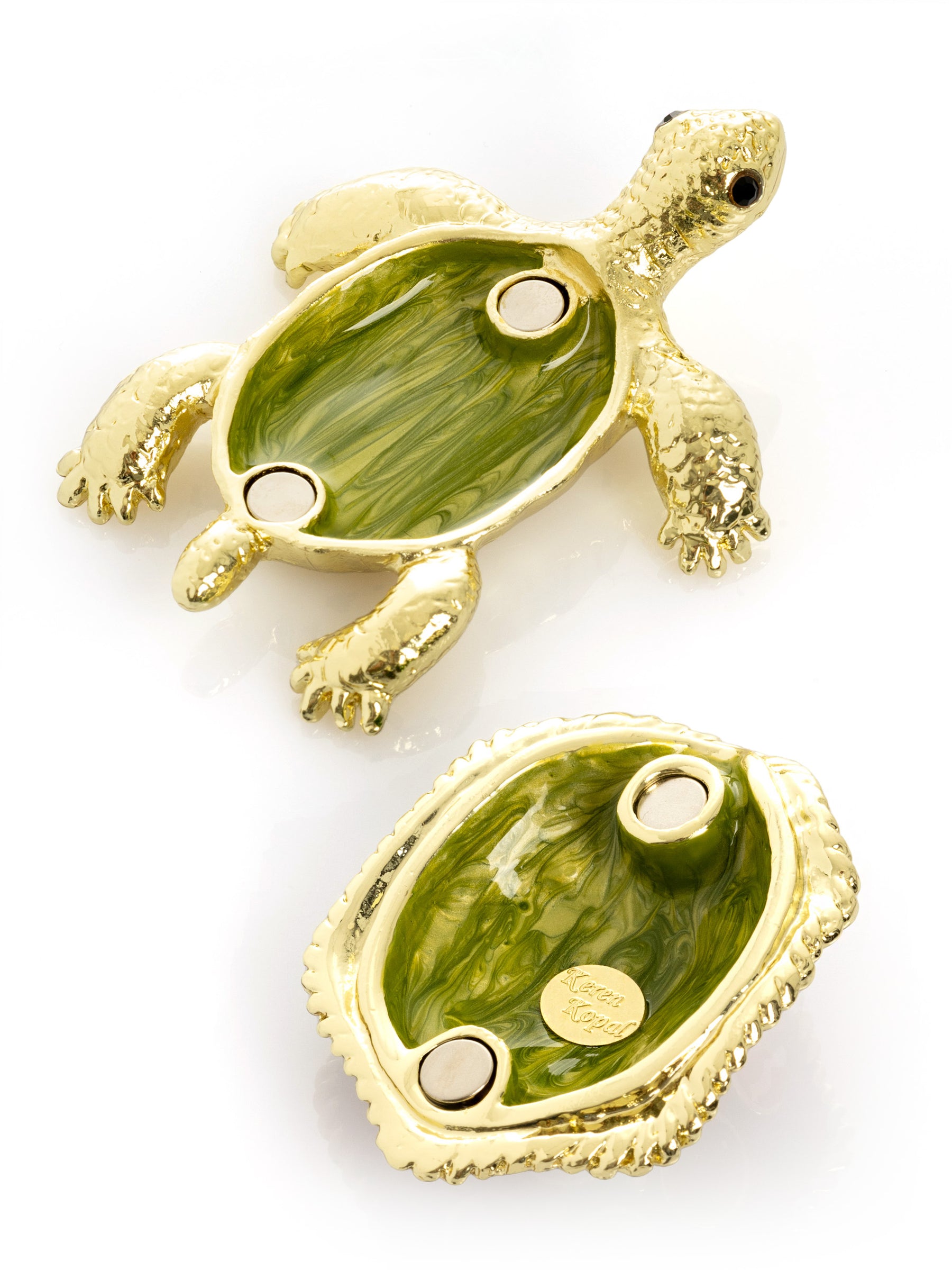 Keren Kopal Green Shell Golden Turtle