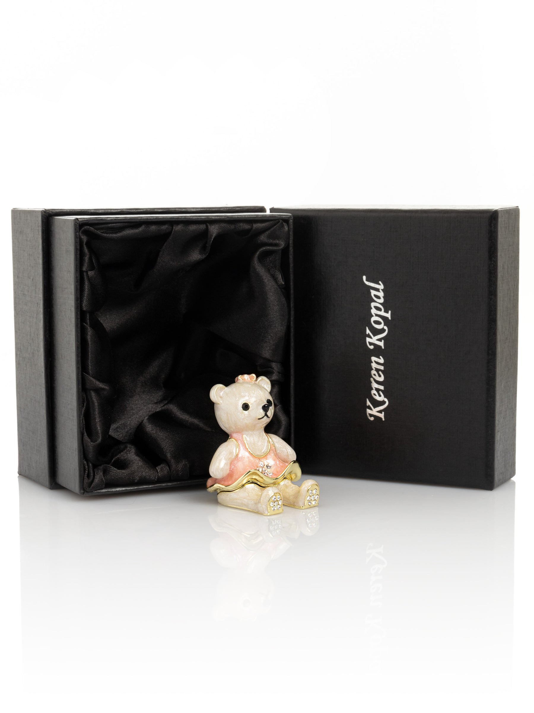 Keren Kopal Teddy Bear with Pink Dress