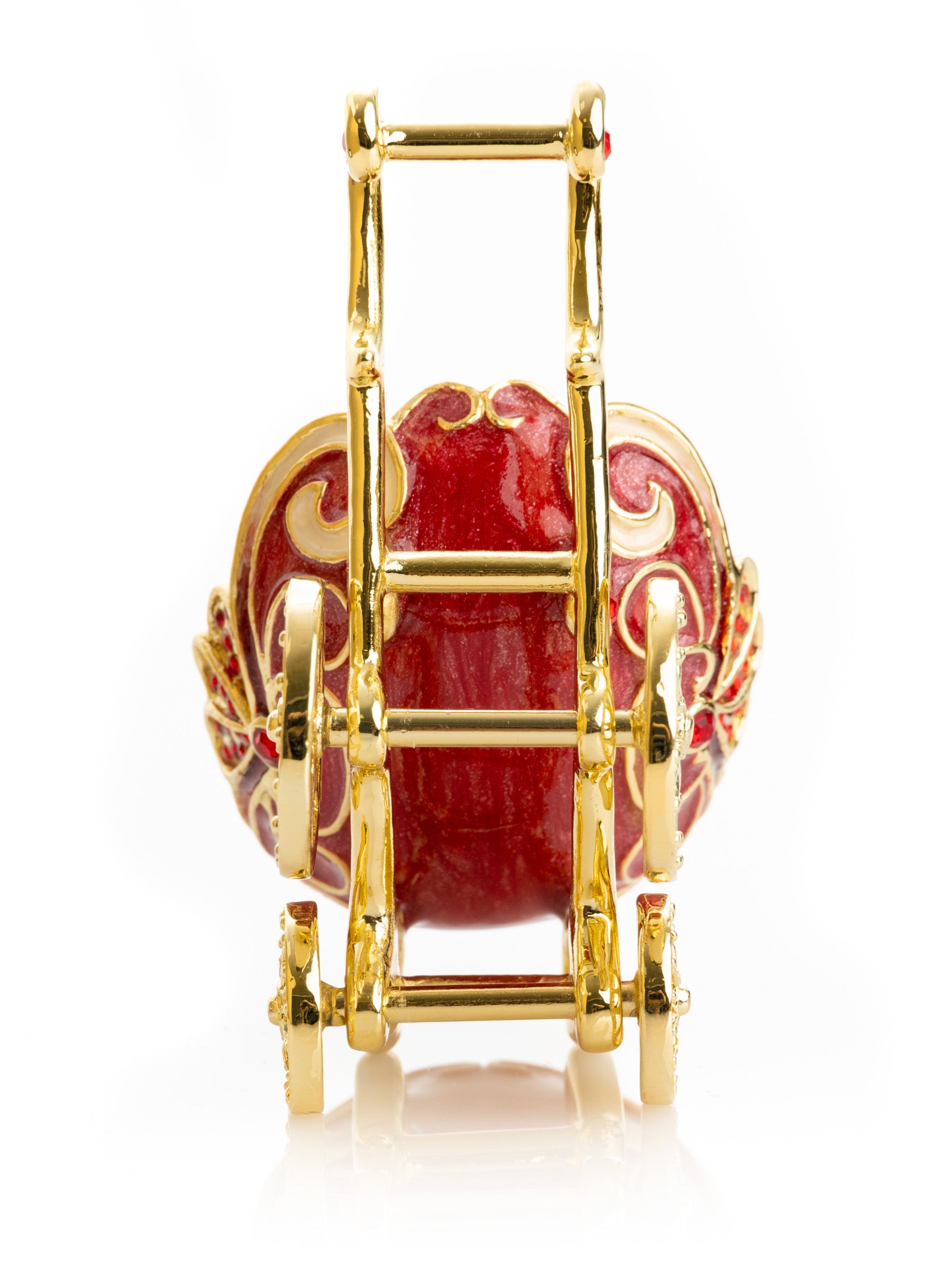 Keren Kopal Red vintage Baby Carriage Trinket Box stroller