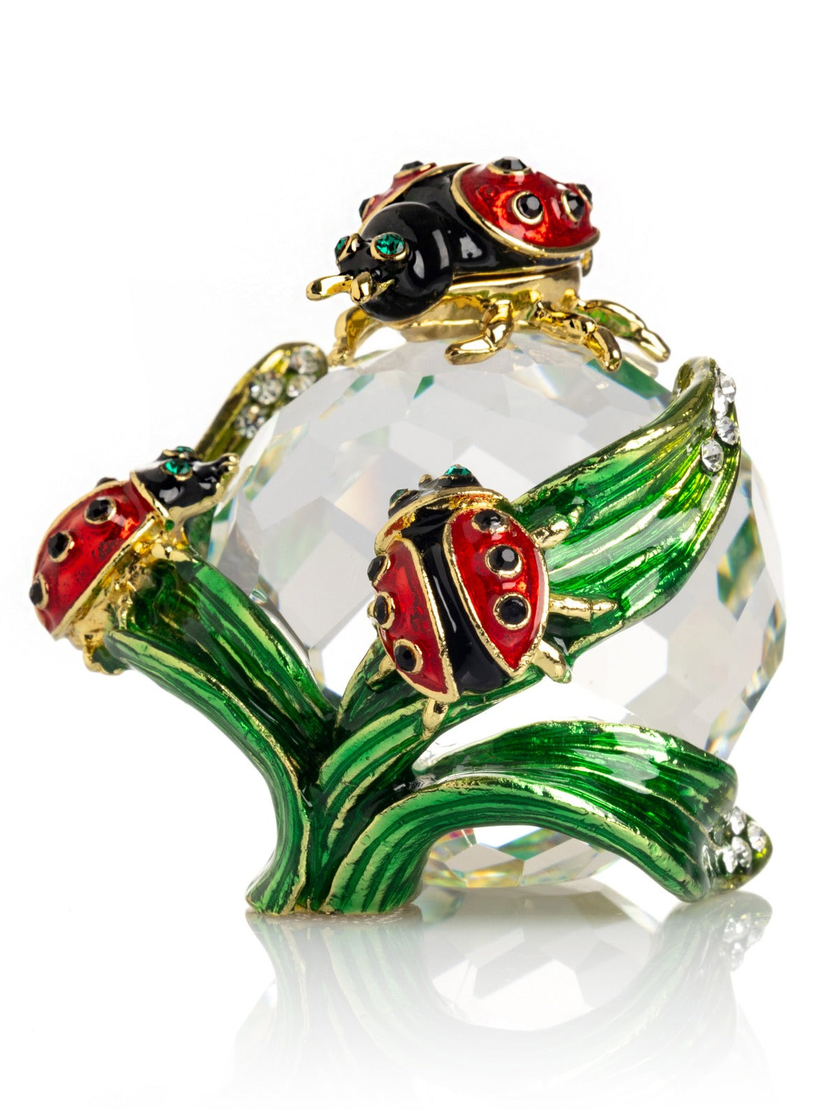 Keren Kopal Cute Ladybugs on Crystal