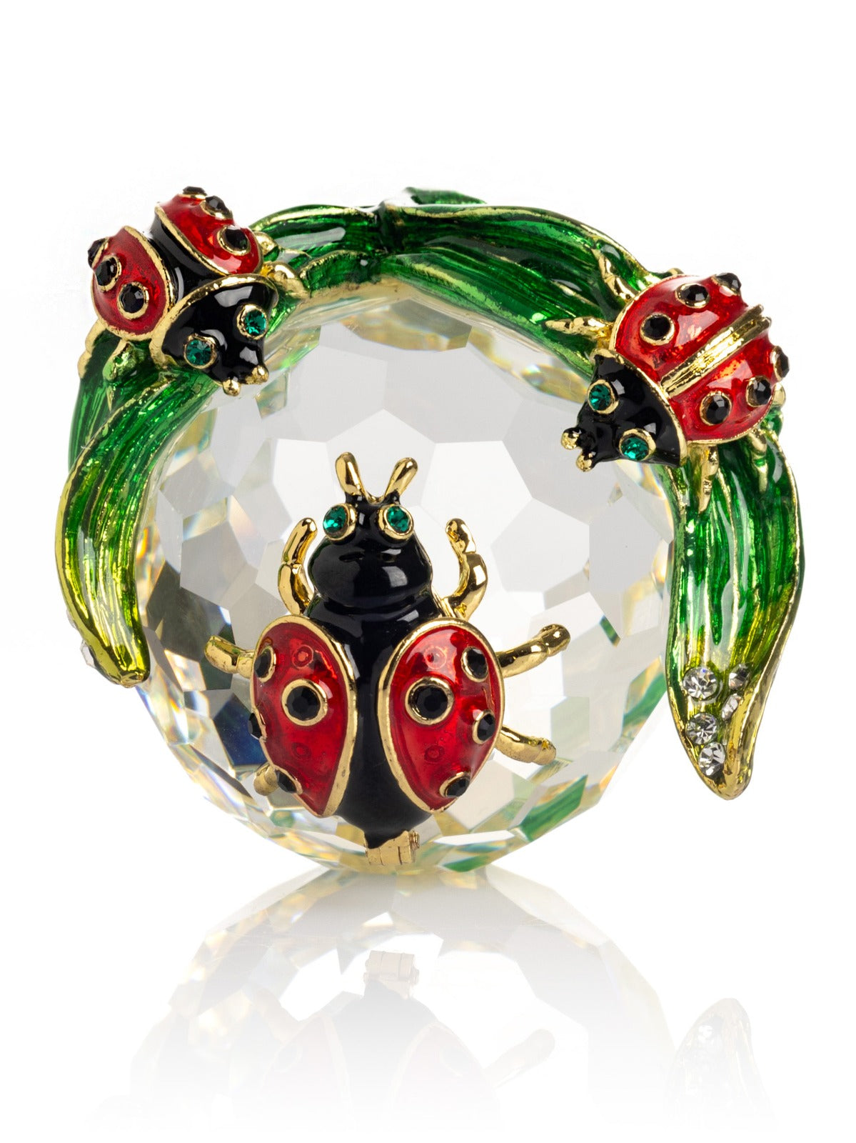 Keren Kopal Cute Ladybugs on Crystal
