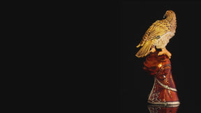 Majestic Eagle on Tree Trunk Trinket Box