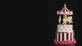 Red Wind up Horse Carousel & trinket Box Limited Edition 1-250