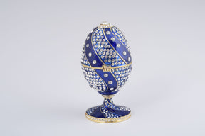 Blue with Crystals Faberge Egg