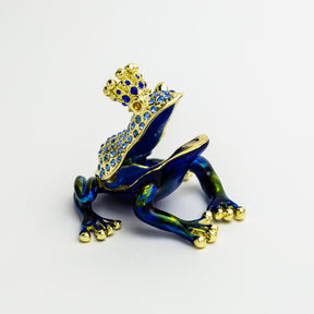 Blue Frog with Crown