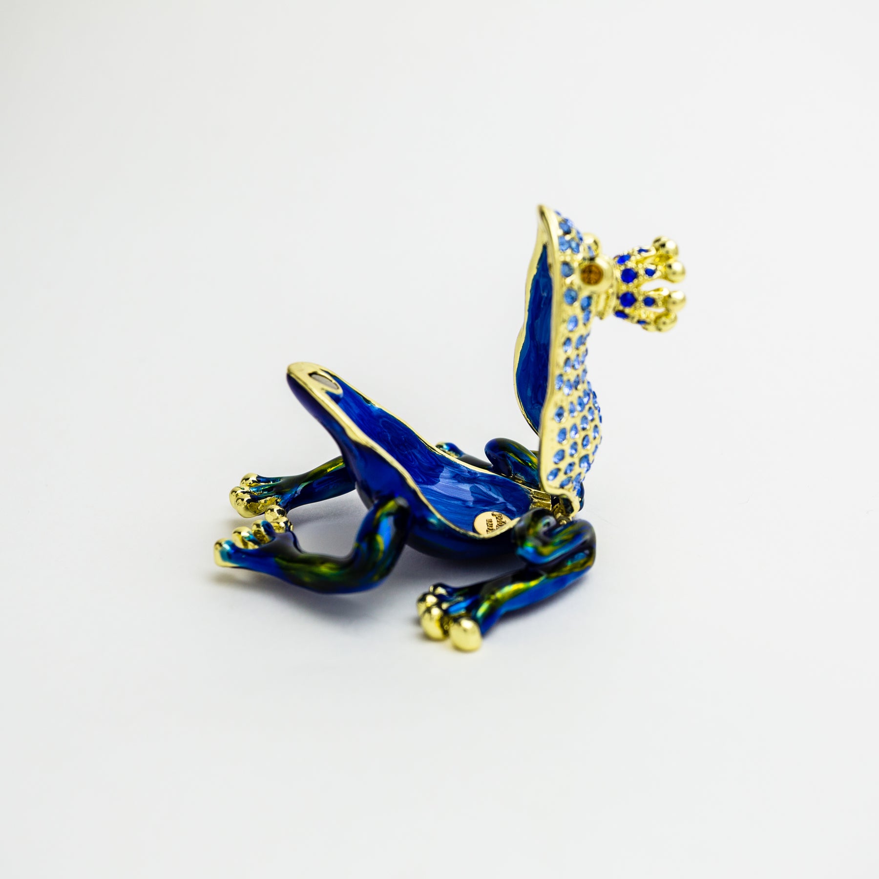 Blue Frog with Crown