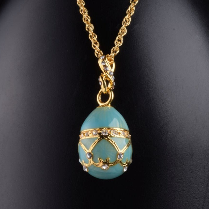 Turquoise Egg Pendant Necklace