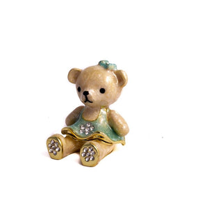 Teddy Bear with Turquoise Dress Baby Shower Keren Kopal