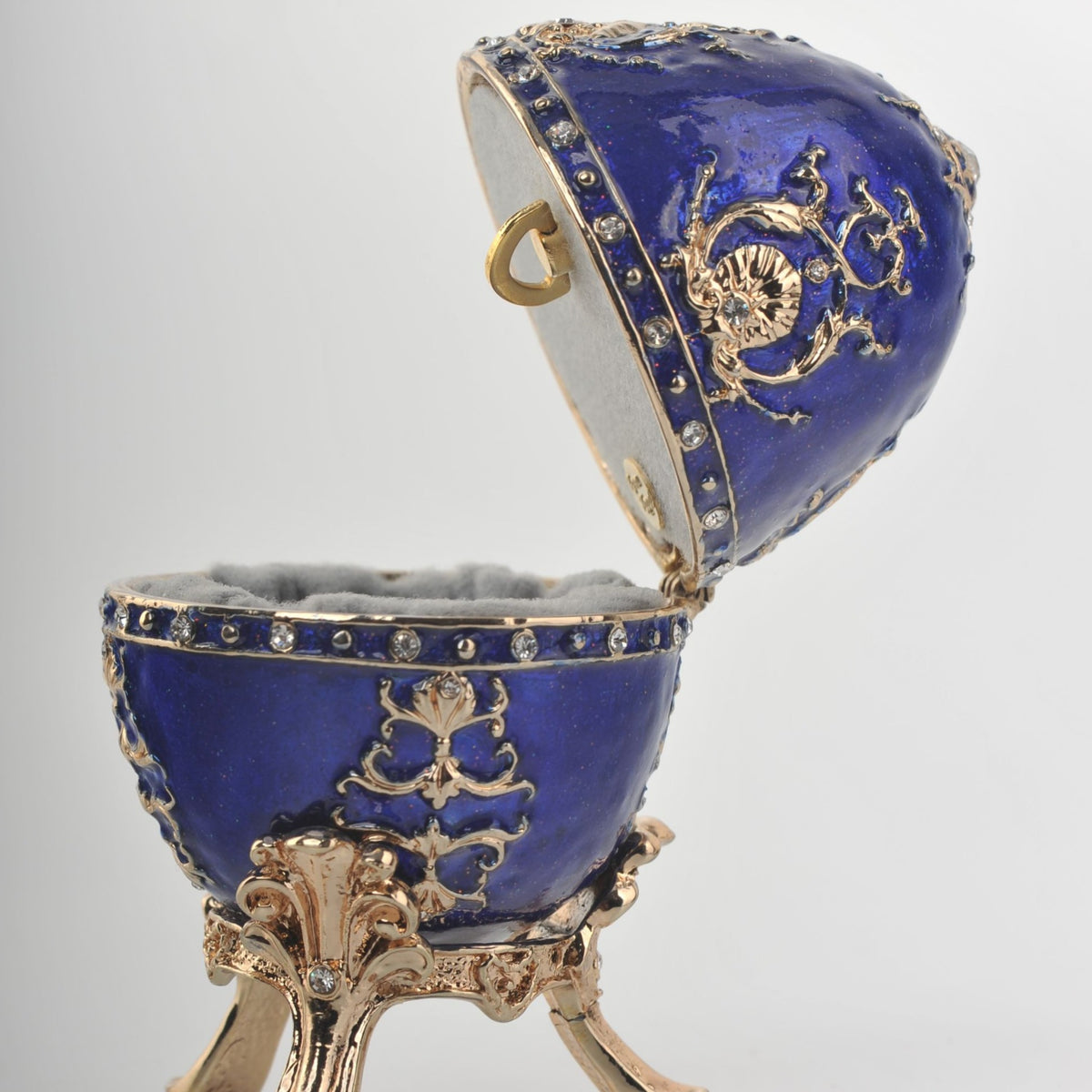 Keren Kopal Blue Faberge Egg Music Box  78.25