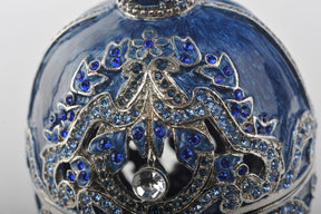 Keren Kopal Blue Faberge Egg with a Green Frogs Inside  191.00