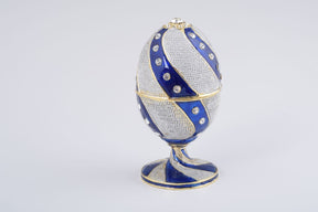 Blue & White Faberge Egg  Keren Kopal