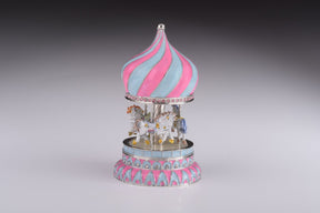 Pink Wind up Musical Carousel Carousel music box Keren Kopal