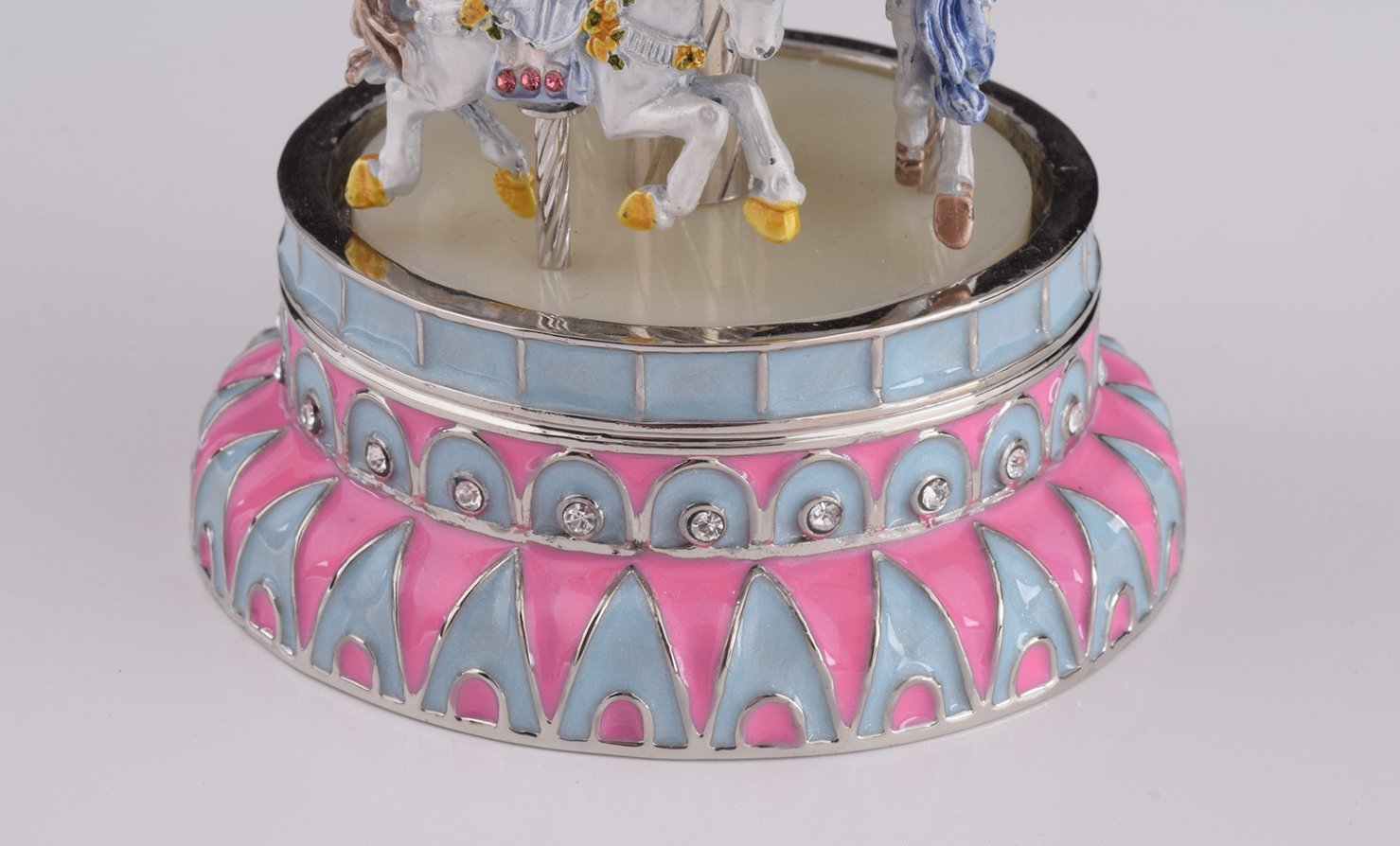 Pink Wind up Musical Carousel Carousel music box Keren Kopal