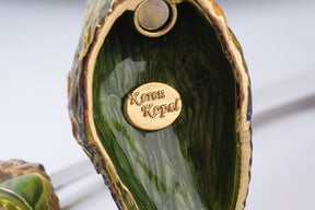 Keren Kopal Colorful Birds on Glass Plate