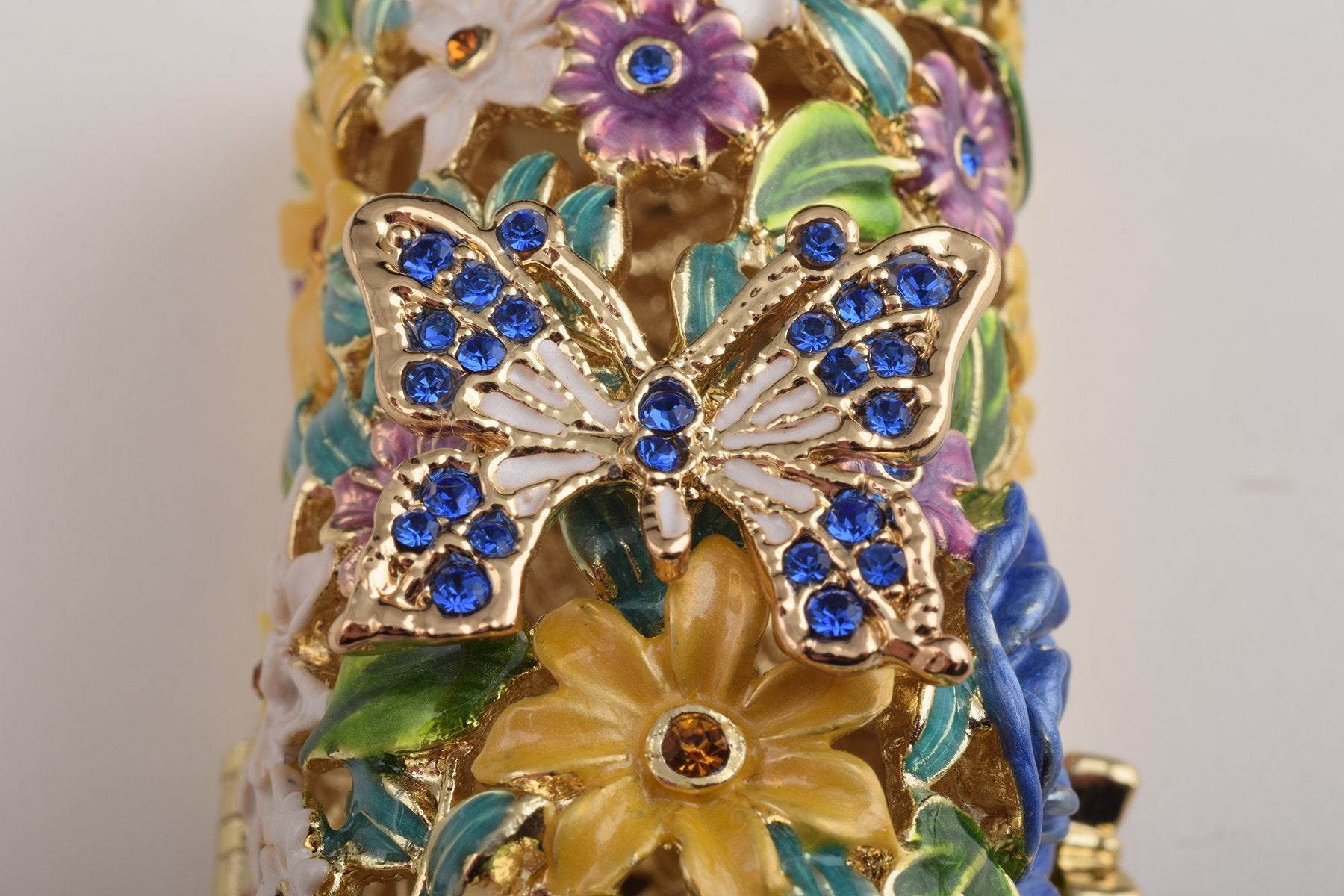 Keren Kopal Colorful Flowers Trinket Box