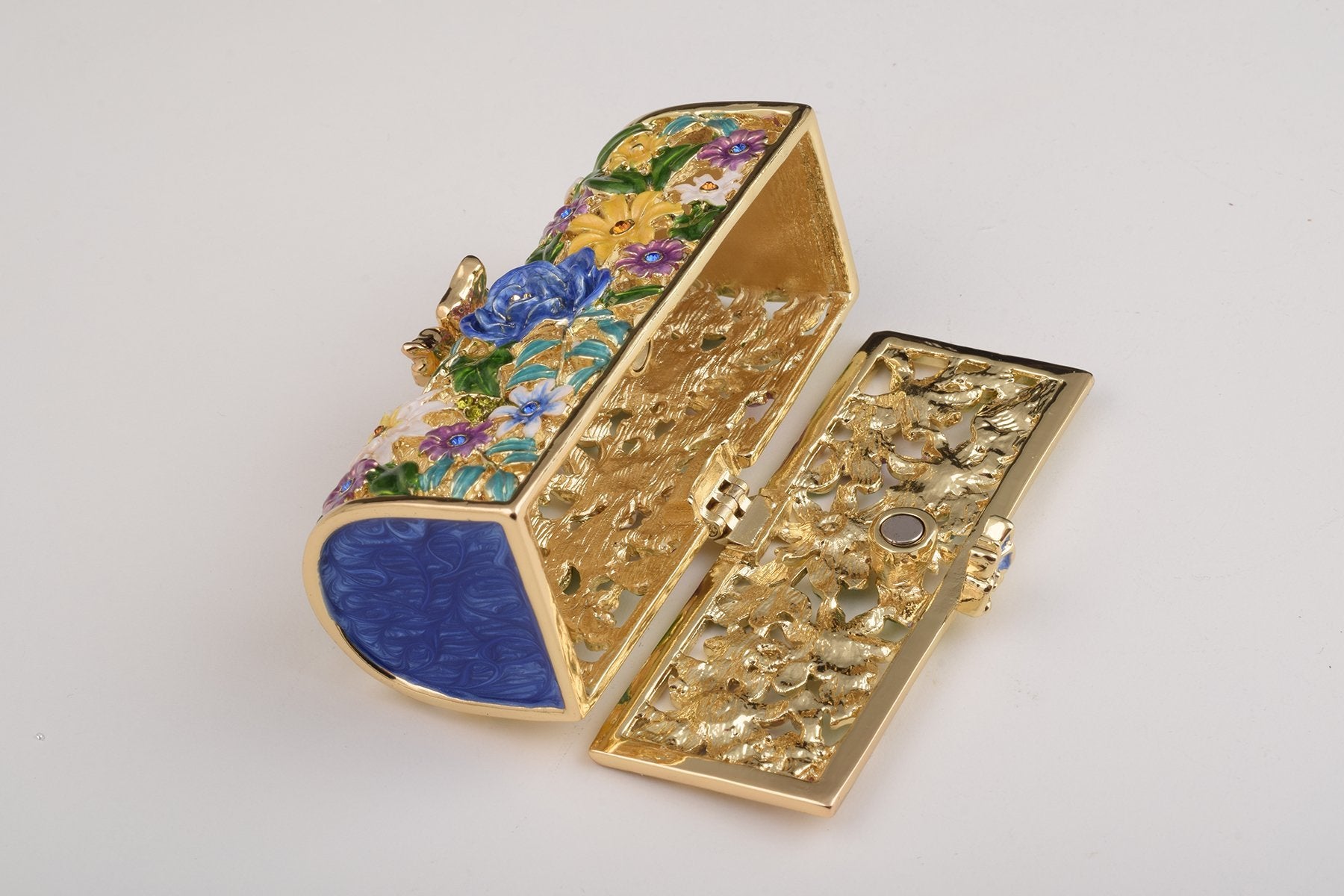 Keren Kopal Colorful Flowers Trinket Box