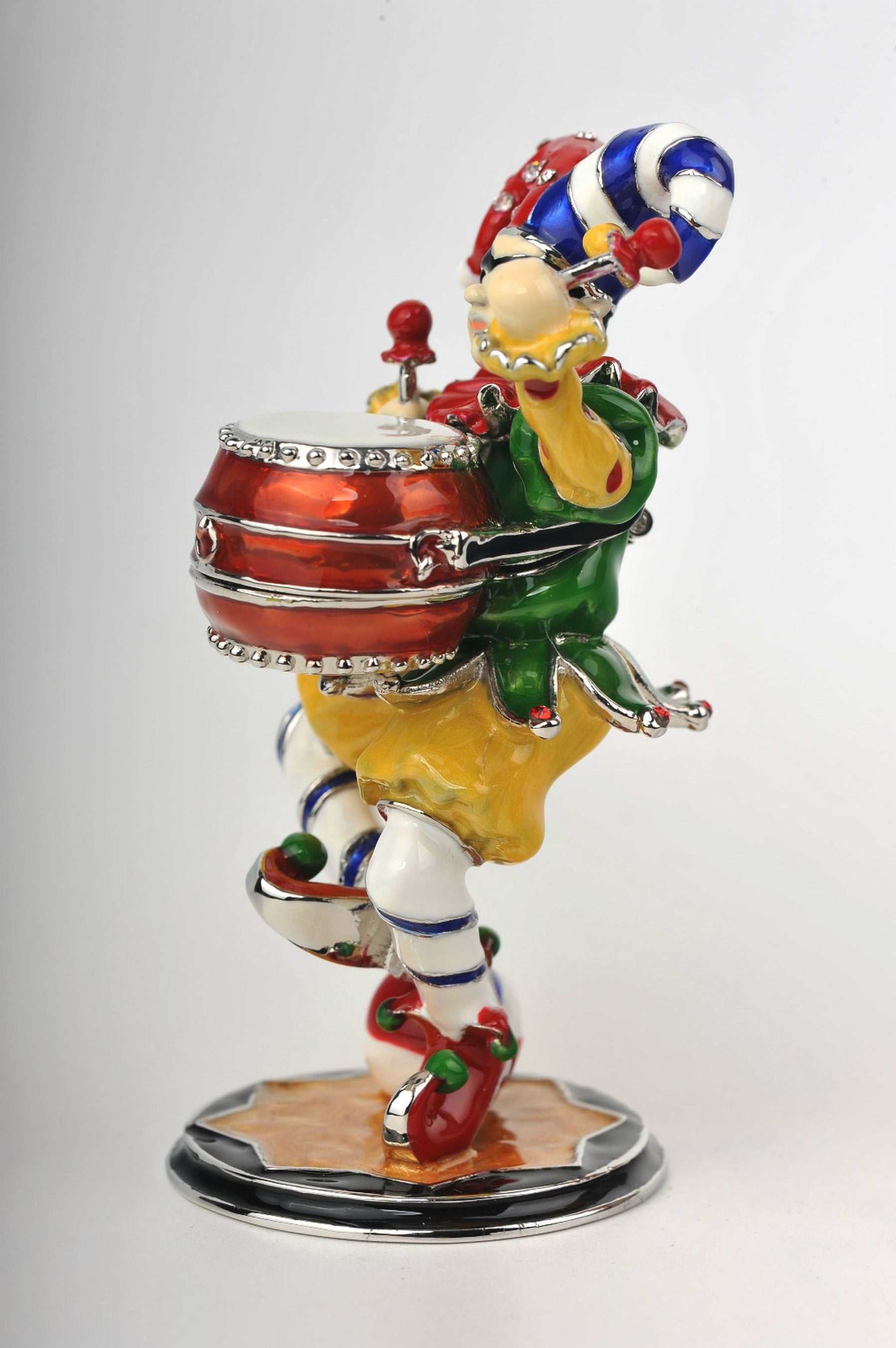 Keren Kopal Colorful Jester Playing the Drum