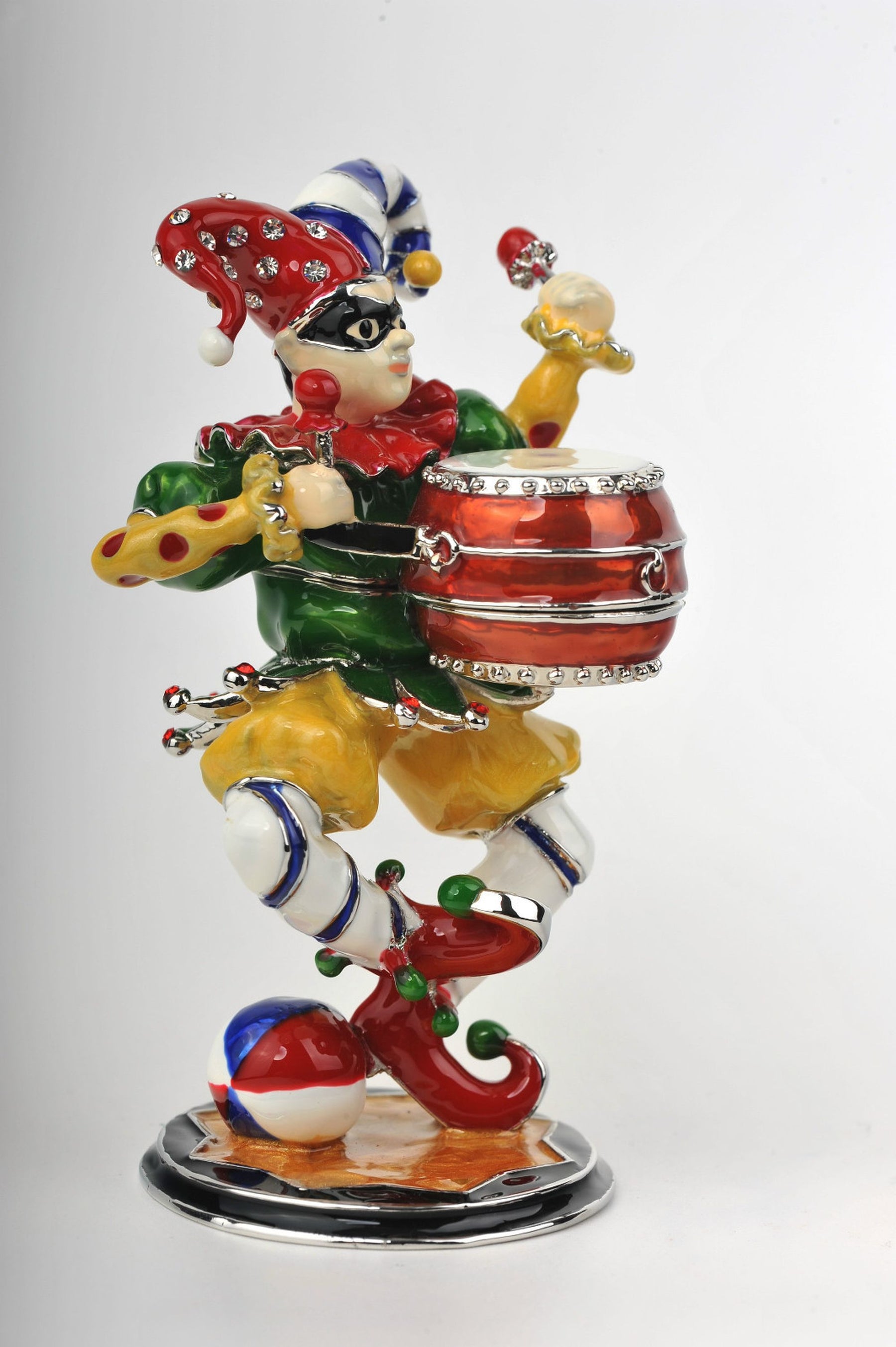 Keren Kopal Colorful Jester Playing the Drum