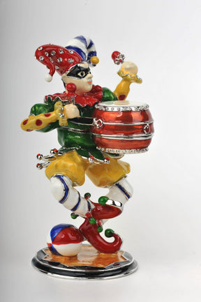 Keren Kopal Colorful Jester Playing the Drum
