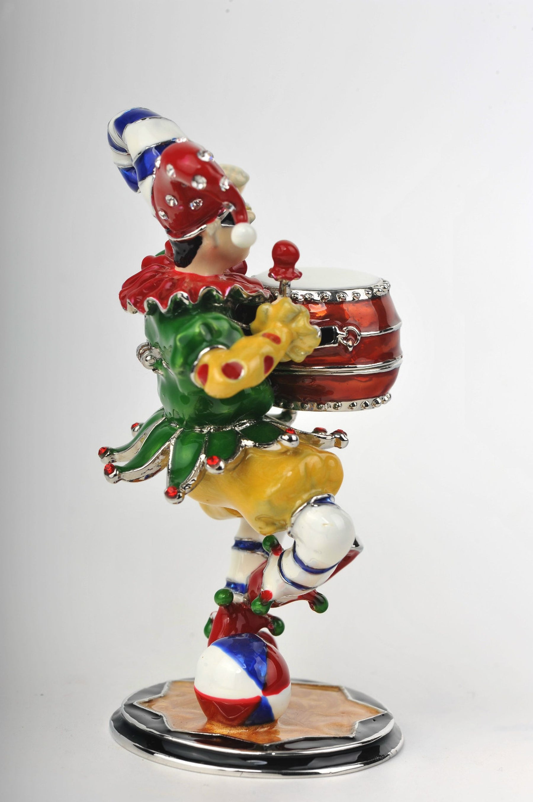 Keren Kopal Colorful Jester Playing the Drum