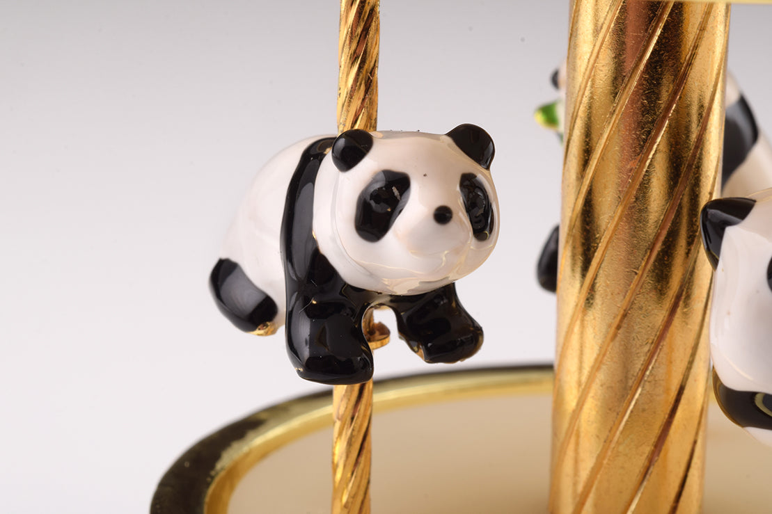 Panda Bears Musical Carousel