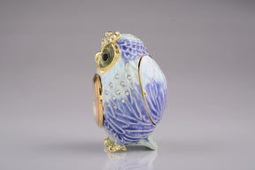 Light Blue Owl with Clock