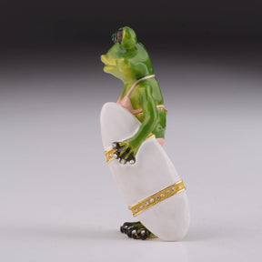 Frog Holding a Surfboard