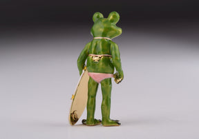 Frog Holding a Surfboard