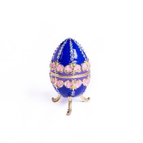 Blue Decorated Faberge Egg Easter Egg Keren Kopal