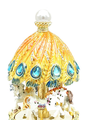 Keren Kopal Colorful Musical Carousel with Royal Horses