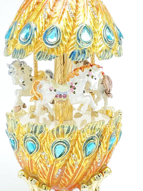 Keren Kopal Colorful Musical Carousel with Royal Horses