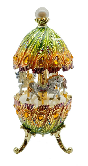 Keren Kopal Colorful Musical Carousel with Royal Horses