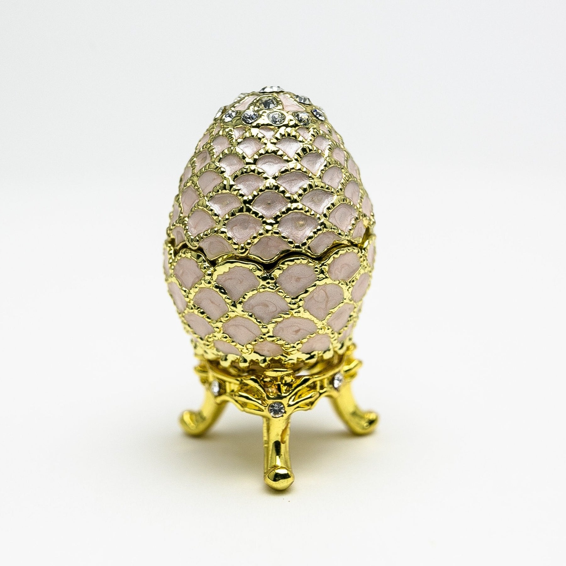 Golden Pink Faberge Egg Easter Egg Keren Kopal