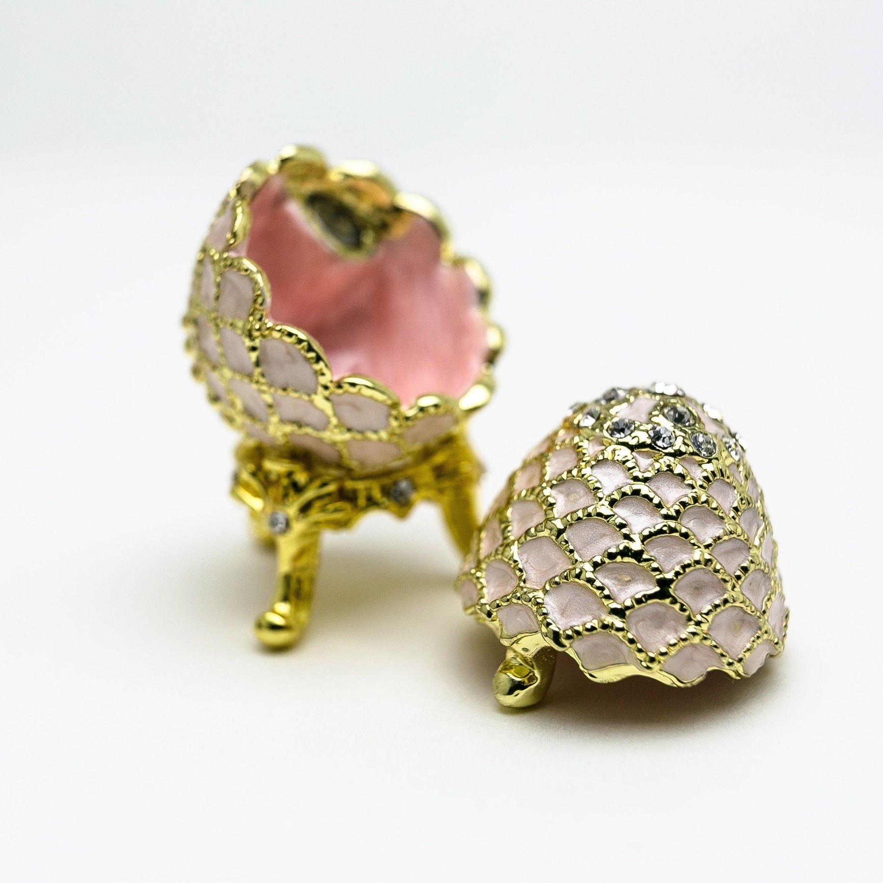 Golden Pink Faberge Egg Easter Egg Keren Kopal